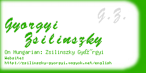 gyorgyi zsilinszky business card